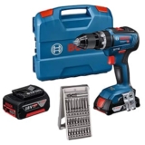 Bosch GSB 18V-55 BL Akku-Schlagbohrschrauber mit Bitset & 2x Akkus für 175,90€