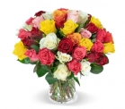 Blumenstrauß Crazy in Love mit 40 bunten Rosen für nur 25,98 Euro
