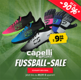 Capelli Sport Fußball-Sale mit Rabatten von bis zu 90% bei SportSpar – versandkostenfrei ab 10€!
