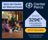 Center Parcs Weihnachtszauber – z.B. 3 Nächte für 4 Personen im Comfort-Ferienhaus schon ab 329€