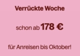 Letzter Tag! Center Parcs verrückte Woche: Ferienhäuser schon ab 178€ für Anreisen bis Oktober