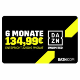 6 Monate DAZN UNLIMITED für nur 134,99€ (statt 180€)