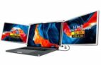 Unterwegs mit 3 Monitoren arbeiten: Docooler SDV5627003673811VY 14″-Dreifach Notebook Monitor für 324,99€