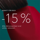 15% Rabatt auf über 13.000 ausgewählte Produkte im Douglas Onlineshop