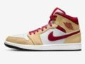 Schnell sein: Air Jordan 1 Mid in White Onyx/Weiß/Cardinal Red/Light Curry für nur 83,97€