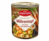 Dreistern Möhreneintopf mit Fleischklößchen (800 g) ab 2,37€ im Sparabo