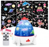 Elfeland Sternenlicht LED USB-Projektor mit Fernbedienung (6 Szenen, Lautsprecher, 360° drehbar) für nur 12,44€