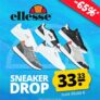 ellesse Sneaker Drop bei SportSpar mit verschiedenen Modellen für nur je 33,33€