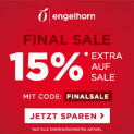 Final Sale bei Engelhorn mit satten 15% Extra-Rabatt auf bereits reduzierte Artikel