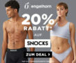 20% Rabatt auf SNOCKS bei Engelhorn – Socken, Wäsche & mehr