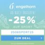 Letzter Tag: 25% Rabatt auf über 2.100 Sport- & Outdoorartikel bei Engelhorn