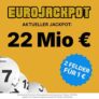 Heute 22 Mio. Eurojackpot – 2 Felder Eurojackpot für nur 1€ bei Tippland.de