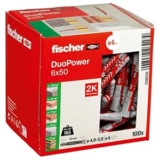 100er-Pack fischer DuoPower 6 x 50 Universaldübel für nur 6,14€ (statt 12€) – Prime