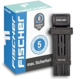 FISCHER Fahrrad Faltschloss inkl. Halterung für nur 11,99€ bei Prime-Versand