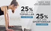Fitmart: 25% Rabatt auf 10 ESN Topseller & 25% auf ESN Sportswear