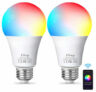 Doppelpack Fitop Smart RGB Lampe E27 (kompatibel mit Alexa/Google Home, 9W 806LM, dimmbar) für nur 15,95€
