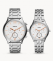 Wieder da: Fossil BQ2468SET Set Damenuhr + Herrenuhr Fenmore Midsize Edelstahl für 79,- Euro