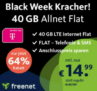 Black Week Kracher: 40 GB Allnet Flat mit Telefon und SMS-Flat im Telekom-Netz für 14,99€ mtl.