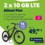Jeep MHR 7000 Mountain E-Bike und 2x Allnet Flats mit 10GB im Telekom-Netz für einmalig 1€ und 49,98€ mtl. – effektiv -7,85€ mtl.