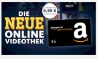 Freenet Video 3 Monate für einmalig 0,99 Euro inkl. 5,- Euro Amazon Gutschein