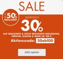 Verlängert: 30% Rabatt auf Mode, Wäsche, Schuhe und mehr im Galeria Onlineshop (MBW: 100,- Euro)