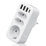 Gogotool USB Steckdoseadapter (3 Steckdosen & 4 USB) für nur 10,49€