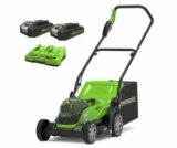 Greenworks G24X2LM36K2X Akku Rasenmäher mit 2x 2Ah Akkus für 179,99€