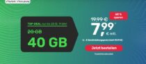 Handyvertrag.de LTE Allnet-Flat mit 40 GB für nur 7,99€ mtl. oder 100 GB für nur 19,99€ im Monat