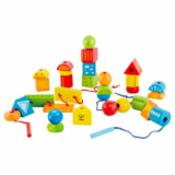Hape Fädelklötze Stapelspiel mit 32 Holzklötzen für nur 14,90€ (statt 19€)