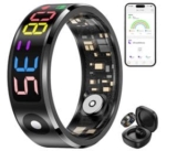 Haulvean R12 Smart Ring mit Display, Herzfrequenz- & Schlafüberwachung für 51,98€