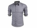 COOFANDY Slim fit Herren Langarmhemd aus 100% Baumwolle für 16,99€