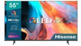 55″ Hisense 55E7HQ Hisense QLED Smart-TV mit 4K Auflösung & Alexa für 375,90€