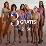 Wieder da: 3. BH gratis oder 2. BH -50% reduziert bei Hunkemöller