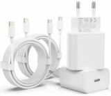 20W USB C 2X Ladegerät 2X Ladekabel iPhone für nur 10,99€ (statt 33,98€)