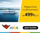 AIDA Kreuzfahrten in den Sommerferien – z.B. 4 Tage Kristiansand & Kopenhagen ab Kiel schon ab 499€ p.P.