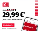 Nur im September: Die BahnCard 25 für die 2. Klasse schon ab 29,99€ (statt 62,90€)