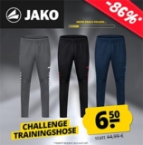 Jako Challenge Herren Trainingshose (29 Farben, S-3XL) für nur 6,50€ zzgl. Versand