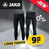 Jako Long Tight Herren Funktionshose (S-2XL) für nur 13,44€ inkl. Lieferung