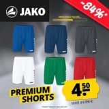 Jako Premium Shorts Sporthose (5 Farben, S-2XL) für nur 9,45€ (statt 15€)