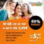 Klarmobil 10 GB LTE Vodafone Tarif mit 100 Frei-Minuten & -SMS für mtl. 5,99€ – ohne AG!