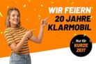 Klarmobil 5G Allnet-Flats: 75, 100 oder 150 GB (bis zu 50 Mbit/s) ab mtl. 9,99€ – ohne Anschlusspreis!
