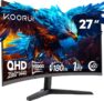 KOORUI Gaming Monitor WQHD Monitor 27 Zoll Curved Monitor  144,49€
