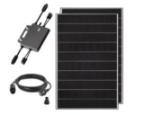 Balkonkraftwerk 800W mit 2x Viessmann 410W Blackframe Solarmodul + TSUN TSOL-MS800 Mikrowechselrichter für 179€ bei Abholung