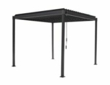 MIRADOR Pavillon mit Lamellendach (Regendicht) 3×3 in anthrazit für 928,95€ bei Aldi