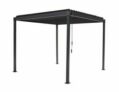 MIRADOR Pavillon mit Lamellendach (Regendicht) 3×3 in anthrazit für 928,95€ bei Aldi