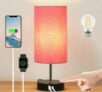 Lanmonlily Touch Nachttischlampe mit USB A+Typ-C-Anschluss für 14,99€