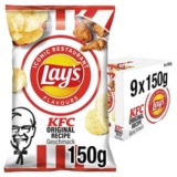 9 x 150g Lay’s KFC Kentucky Fried Chicken für 9,44€ (statt 14,31€) im Spar-Abo