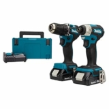 Makita Akku-Borschrauber & -Schlagbohrer mit Akkus & Koffer für 308,90€