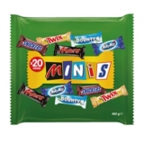 400g Mixed Beutel mit Mars, Snickers, Bounty, Twix & Milky Way für nur 3,70€ im Sparabo