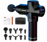 Cotsoco Massagepistole mit 10 verschiedenen Massageköpfen nur 19,99€